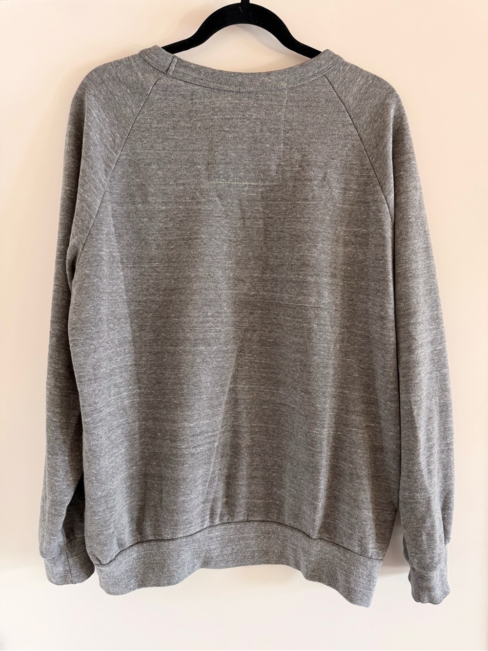 Aviator Nation Gray Crewneck Sweatshirt with Black Lightning Bolt - Picture 2 of 7